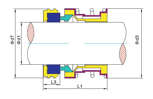 Pac Type Pump for FLOWSERVE 16 Replacement 166 Single Spring Mechanical Seal